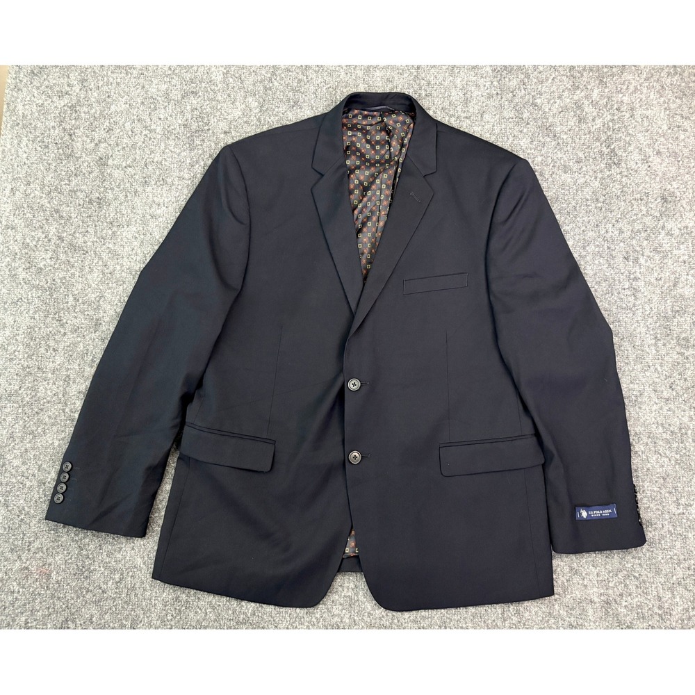 U.S. Polo Assn. 44S Navy Sport Coat Blazer New With Tags NWT Two Button Jacket